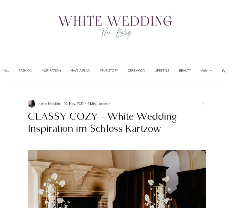 White Wedding Magazin – Classy & Cozy Wedding